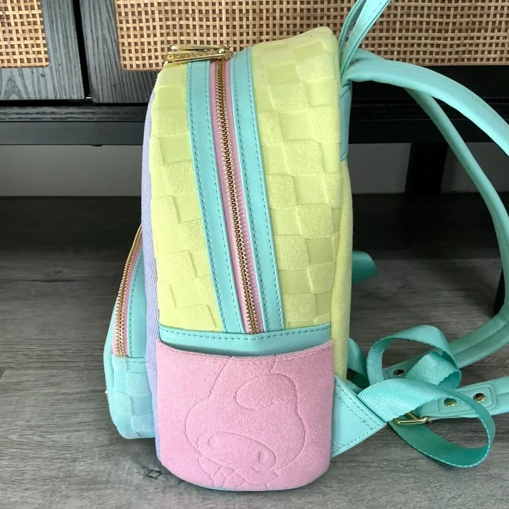 Loungefly Sanrio Hello Kitty Friends Color Block Plush Mini Backpack Pastel